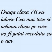 Clasa mea...